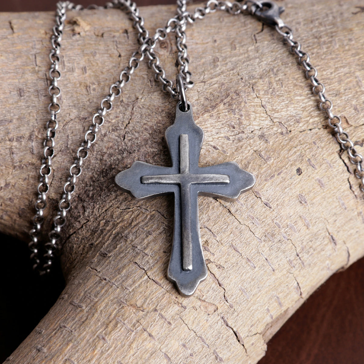 Custom 925 Sterling Silver Trinity Cross Pendant for Sacred Grace & Holy Salvation