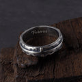 Engravable Antique 925 Sterling Silver Cross Ring, Symbol of Redemption, Shelter & Forgiving Love