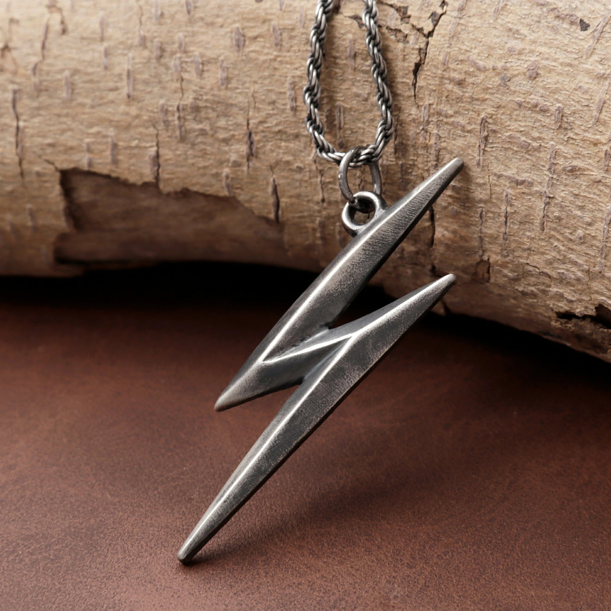 925 Sterling Silver Lightning Bolt Pendant for Bold Style and Inner Strength