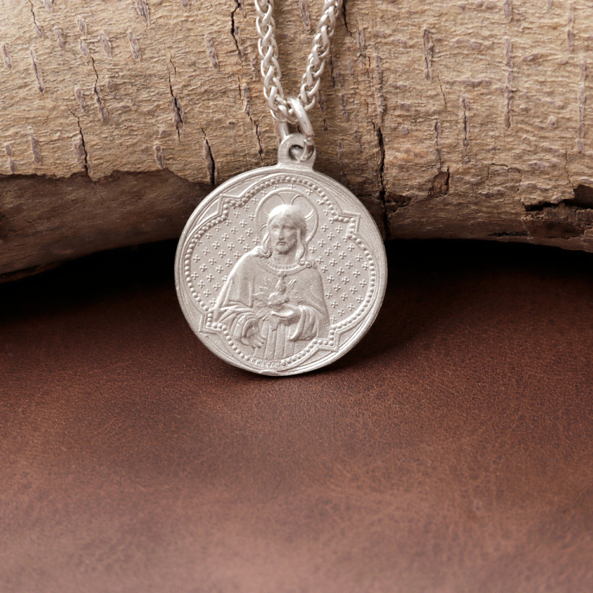 925 Sterling Silver Jesus & Virgin Mary Medal for Divine Blessing & Protection