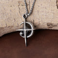 925 Sterling Silver Crescent Cross Pendant Anchored In Heavenly Grace And Salvation