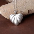 925 Sterling Silver Fluted Heart Pendant Delivering Fluid Grace And Modern Warmth