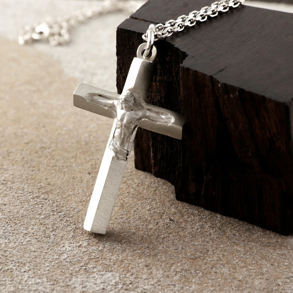 925 Sterling Silver Holy Crucifix, Sacred Jesus Cross Pendant for Faith & Salvation