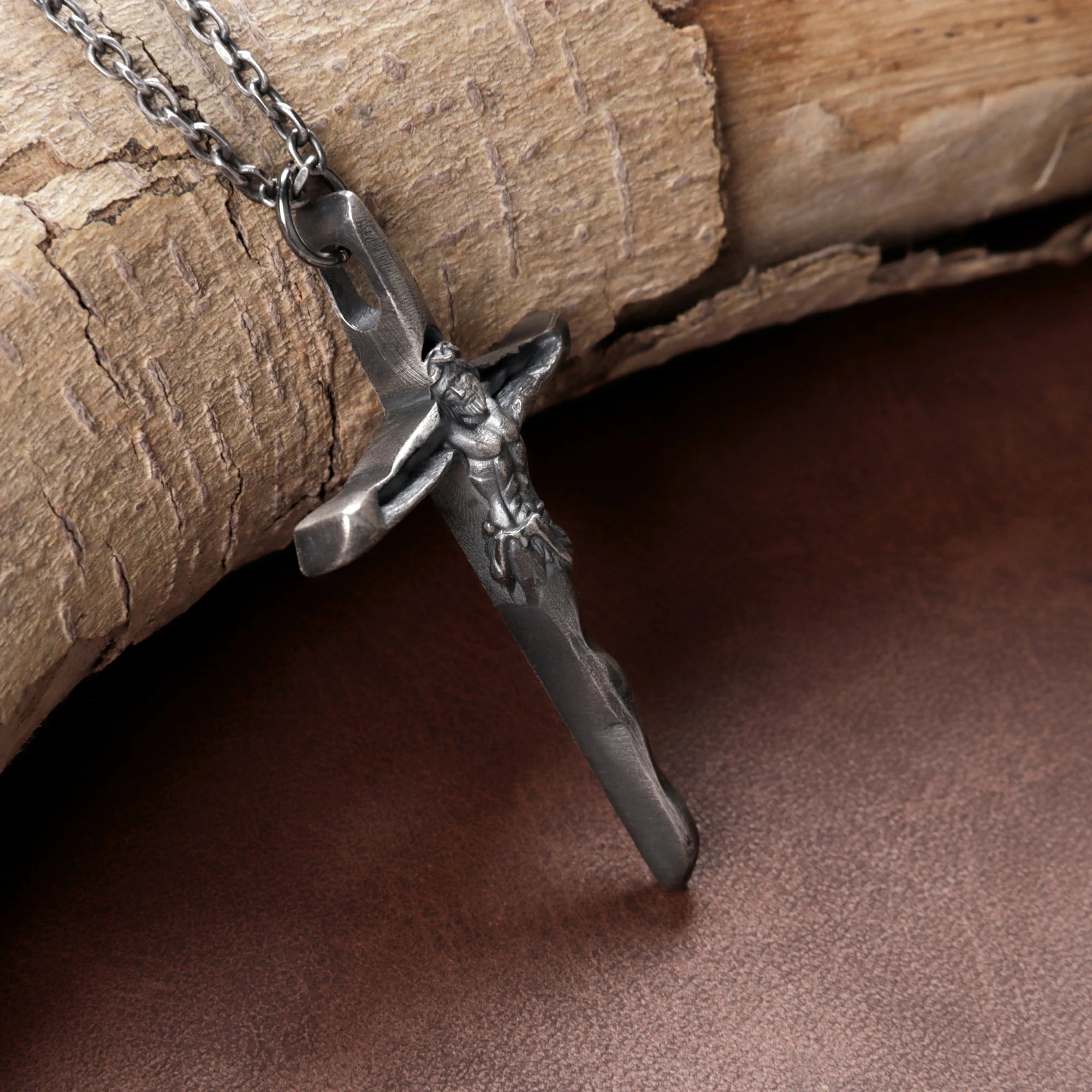 Personalized 925 Silver Papal Crucifix Pendant Timeless Faith Necklace