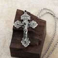 Sacred INRI Jesus Crucifix Pendant, Engravable Solid 925 Sterling Silver Holy Christian Faith Cross