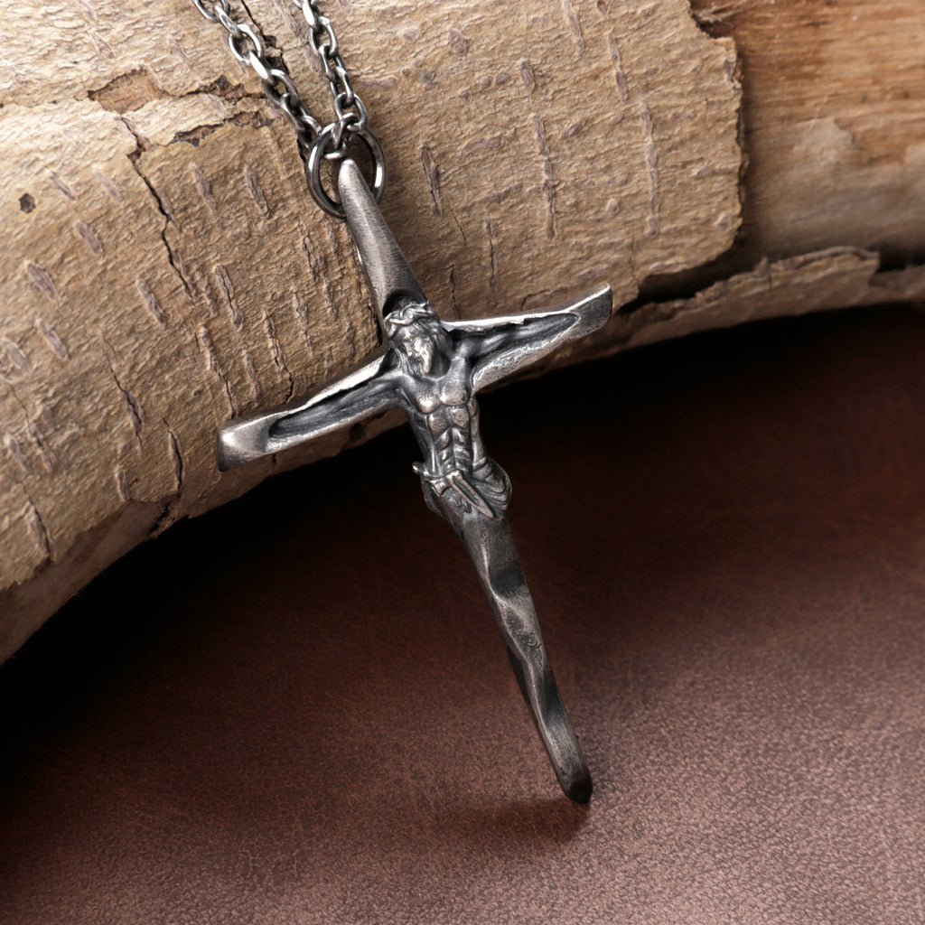 Personalized 925 Silver Papal Crucifix Pendant Timeless Faith Necklace