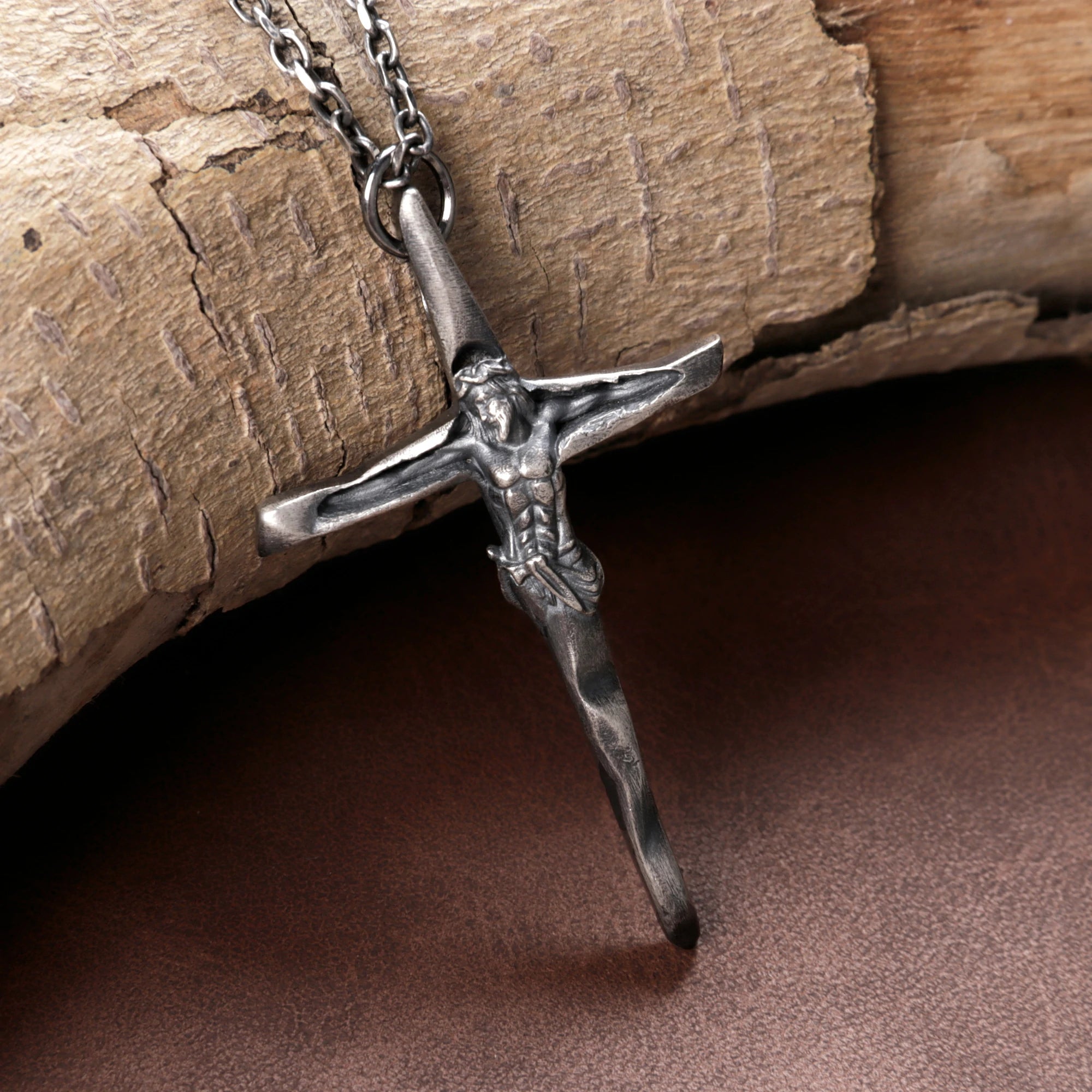 Personalized 925 Silver Papal Crucifix Pendant Timeless Faith Necklace