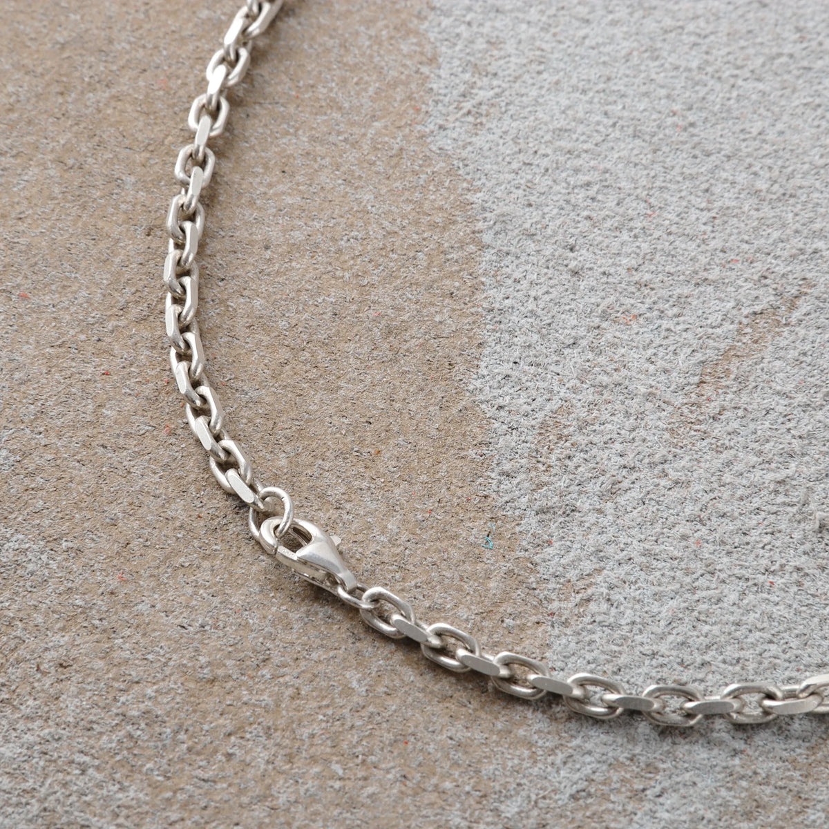 Men's 925 Sterling Silver Cable Chain Necklace