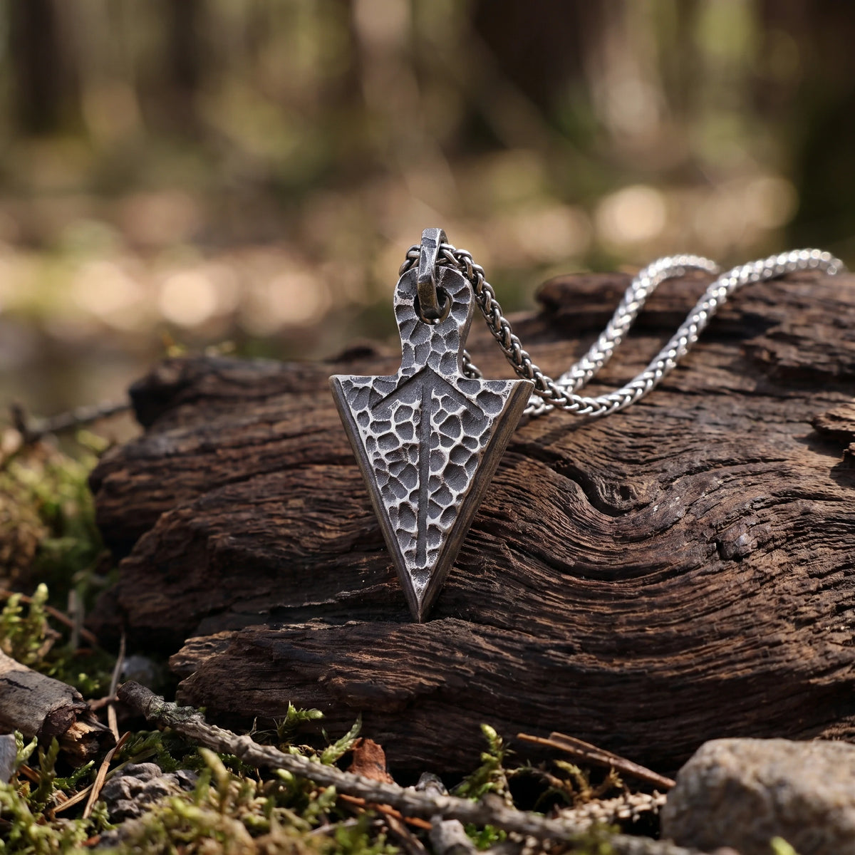 925 Sterling Silver Norse Arrowhead Pendant Channeling Raw Power And Focus