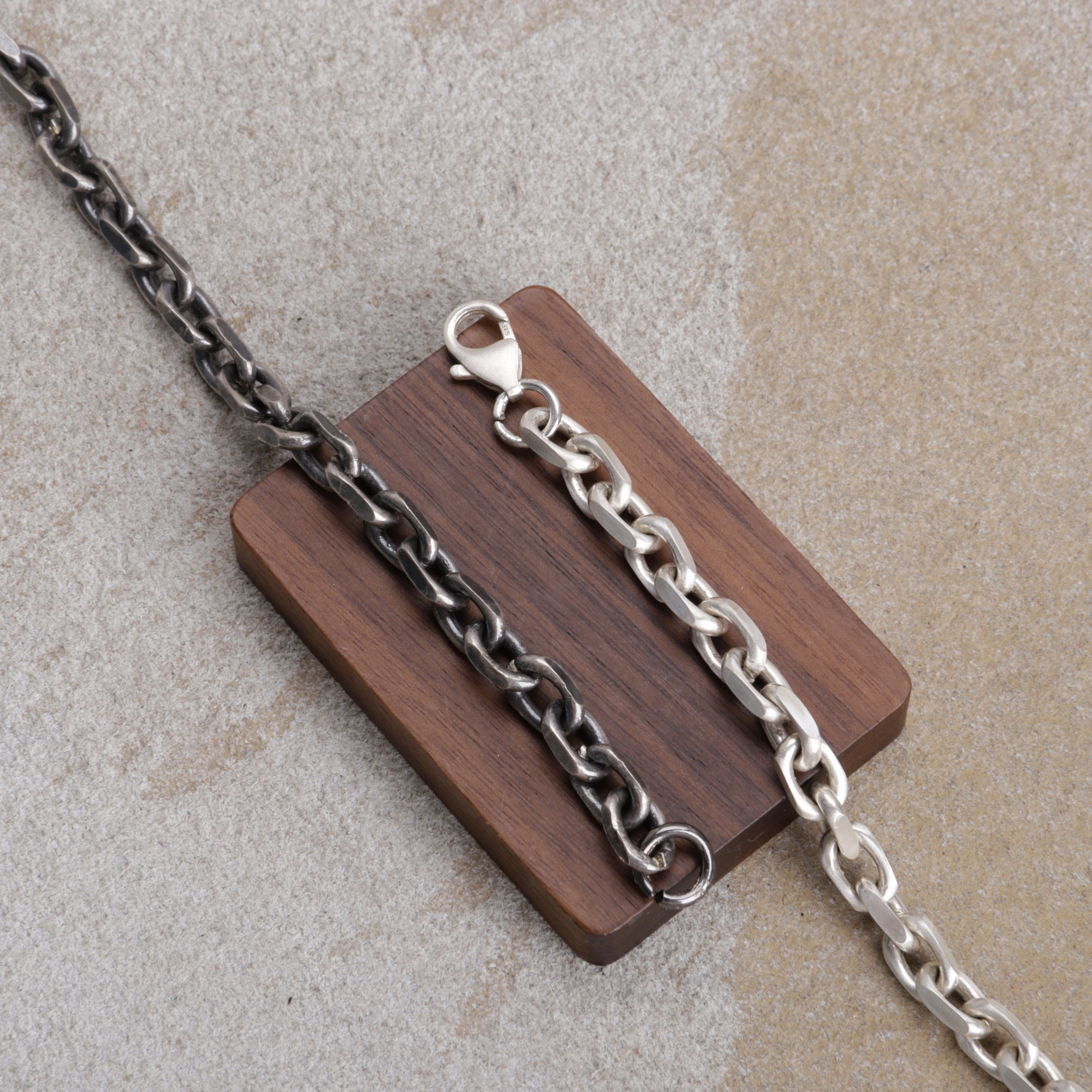 925 Silver Cable Chain Anklet | Unisex Summer Vacation Gift