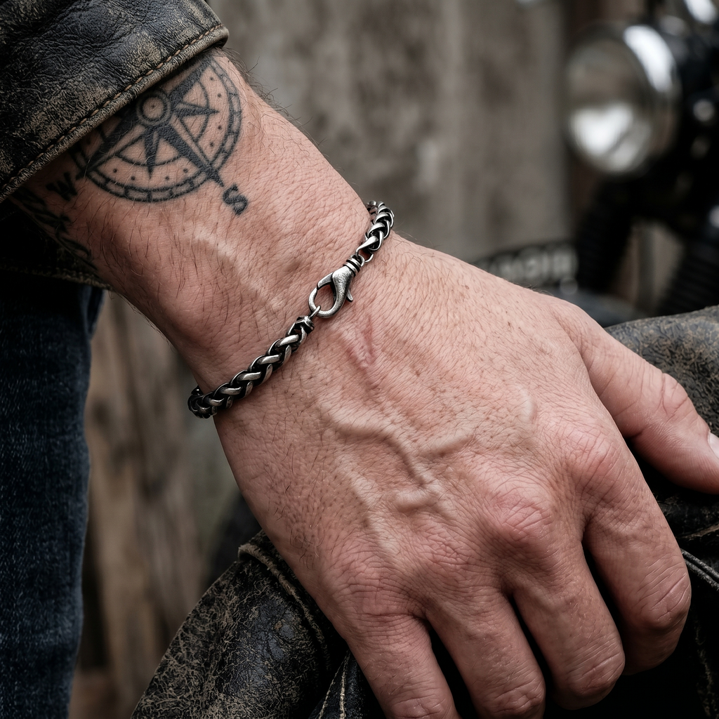 Classic Franco Wheat Chain Bracelet, Solid 925 Sterling Silver Minimalist Spiga Link Wristband