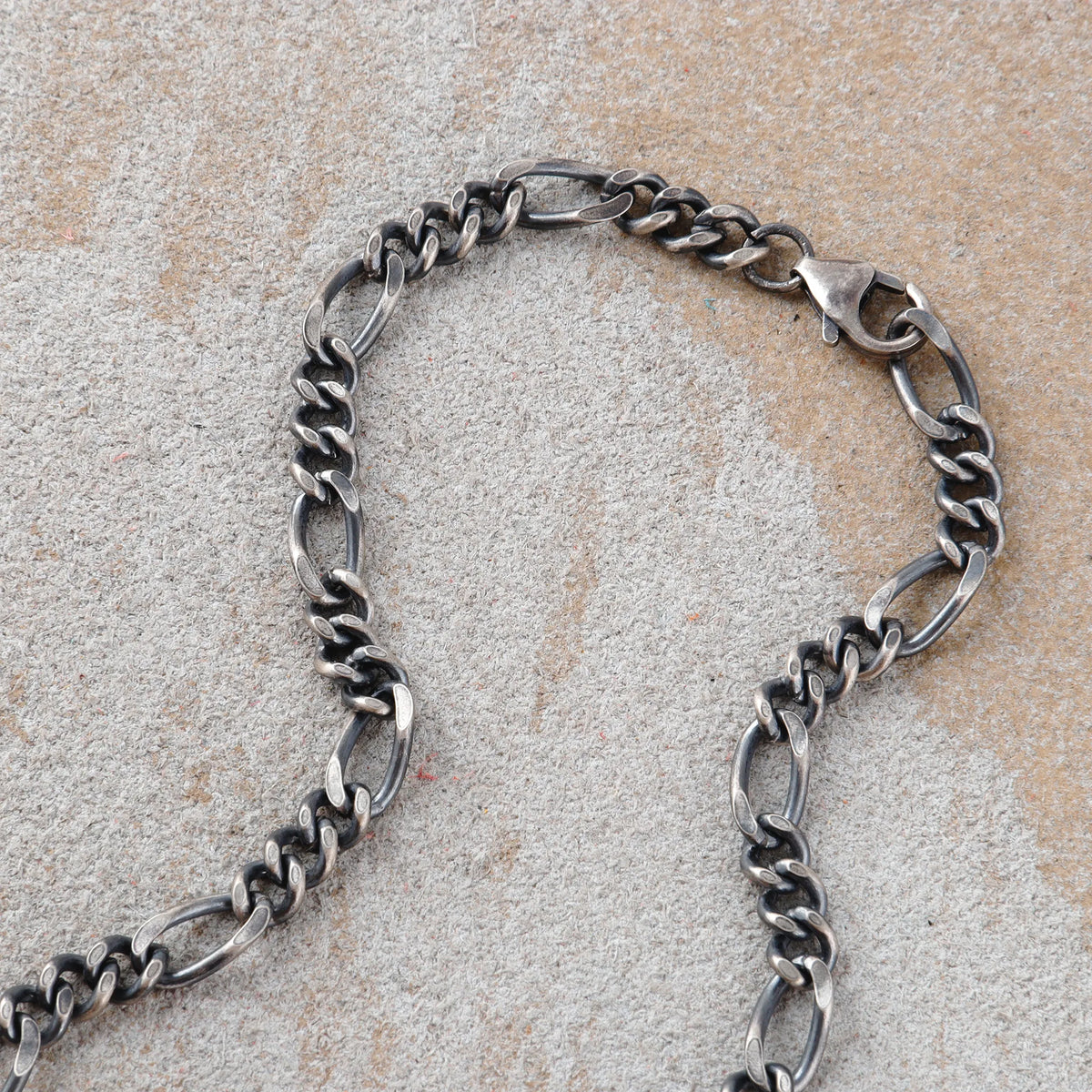 925 Sterling Silver Figaro Chain Necklace for Men and Women
