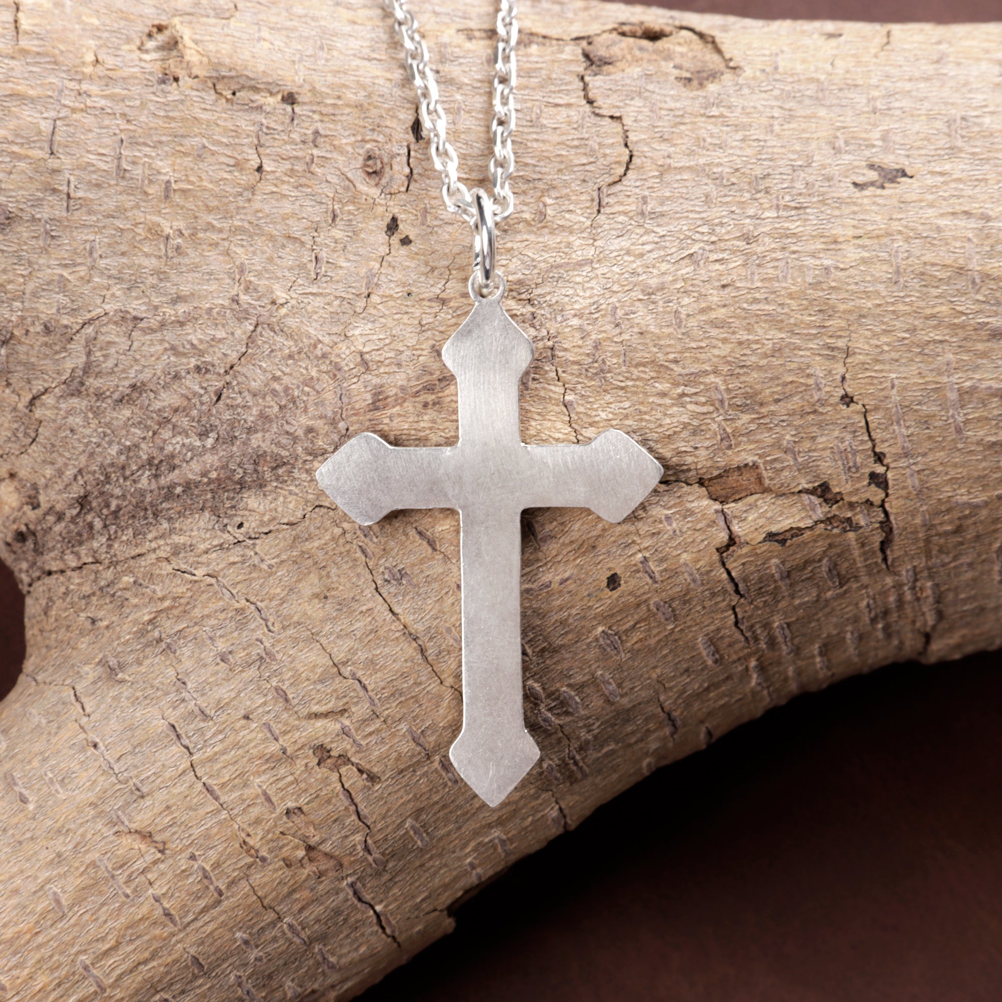 Custom Engraved 925 Sterling Silver Cross Pendant for Everlasting Devotion