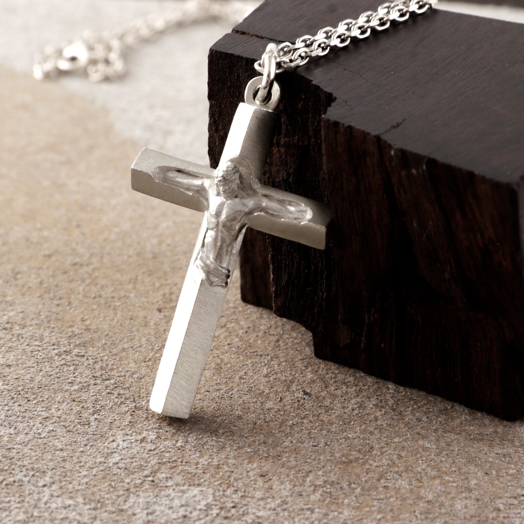 925 Sterling Silver Holy Crucifix, Sacred Jesus Cross Pendant for Faith & Salvation