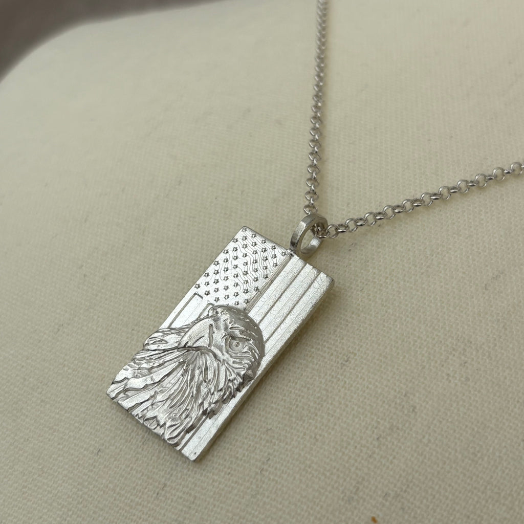 Sovereign Wings Radiant Cross, Solid 925 Sterling Silver Faith & Freedom Necklace