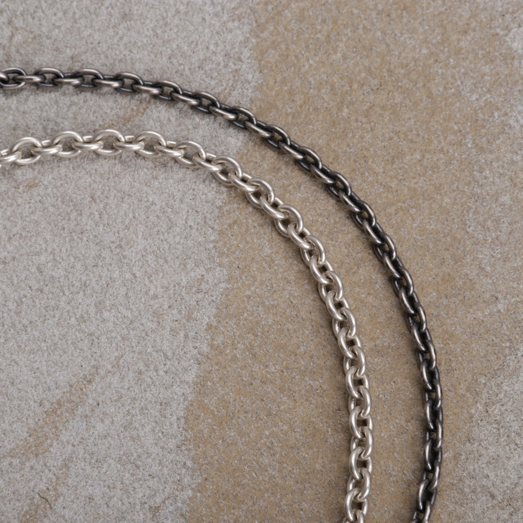 925 Sterling Silver Oval-shaped Anklet-3mm-10mm-Cable Chain For Unisex