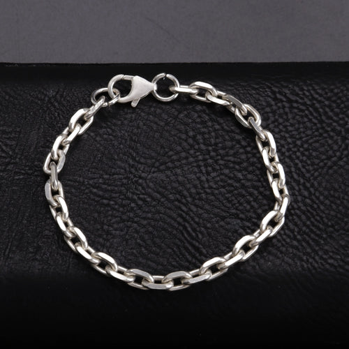 925 Sterling Silver Anchor Chain Anklet for Men & Women