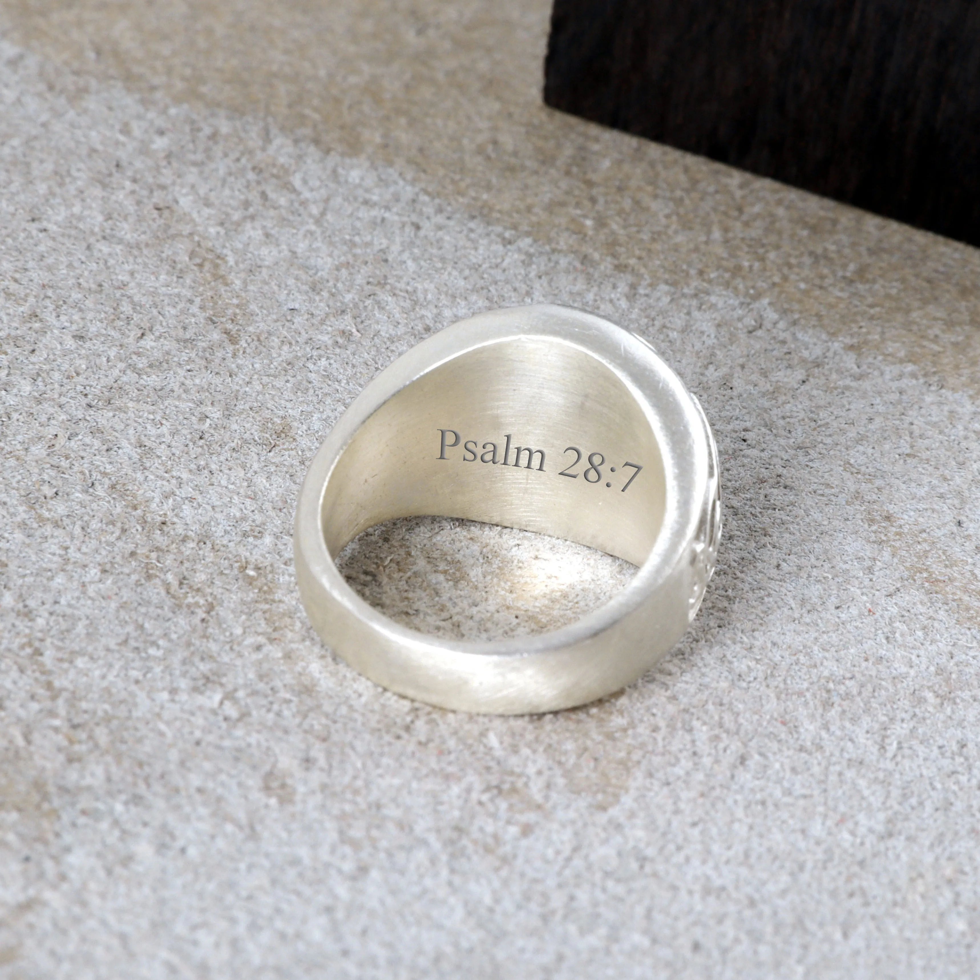 Custom Personalized Celtic Cross Triquetra Signet Ring, 925 Sterling Silver Faith Ring  Irish Heritage Spiritual Gift