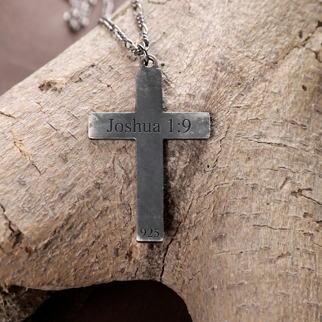 925 Sterling Silver Celtic Trinity Cross Durable Engravable Pendant Faith Gift