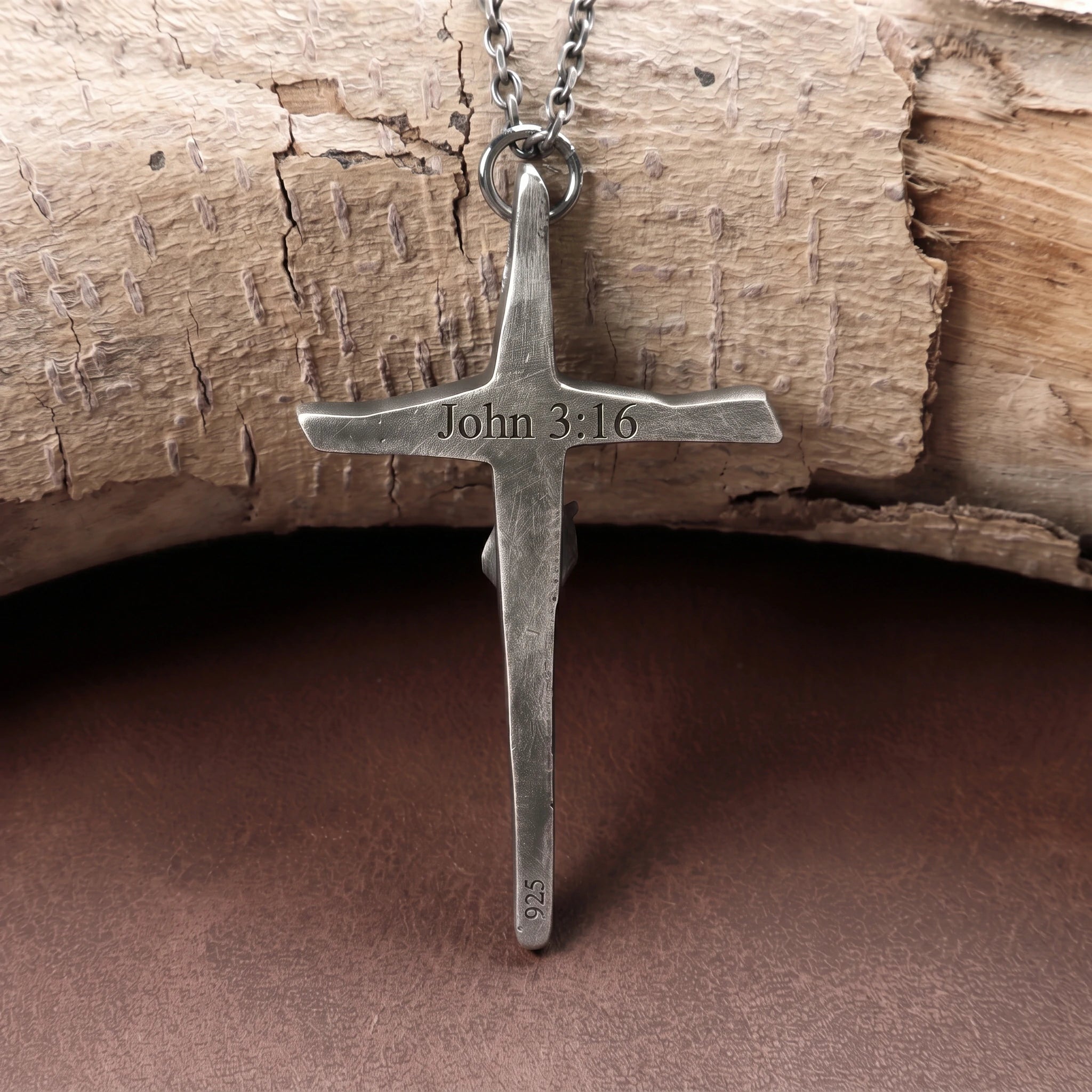 Personalized 925 Silver Papal Crucifix Pendant Timeless Faith Necklace