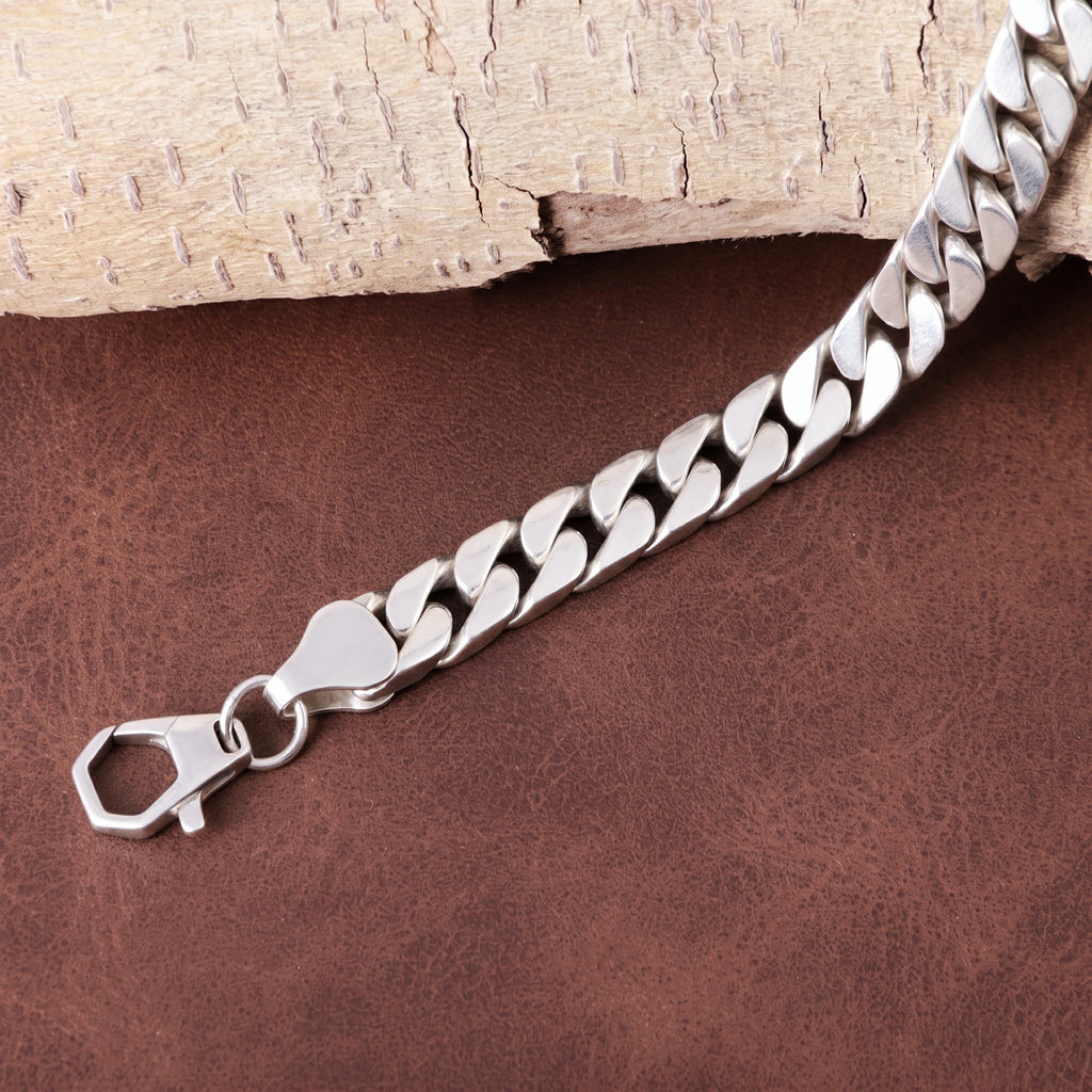 925 Sterling Silver Curb Cuban Link Bracelet Delivering Bold Edge And Timeless Power