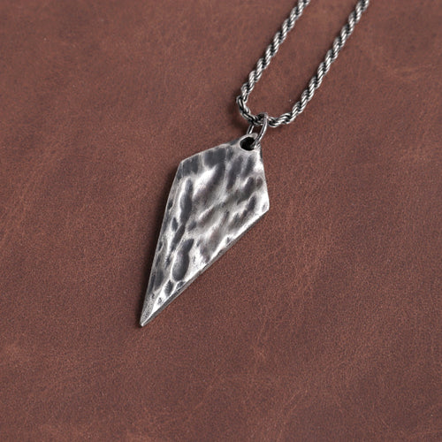 925 Sterling Silver Arrowhead Pendant for Courage and Unshakable Focus