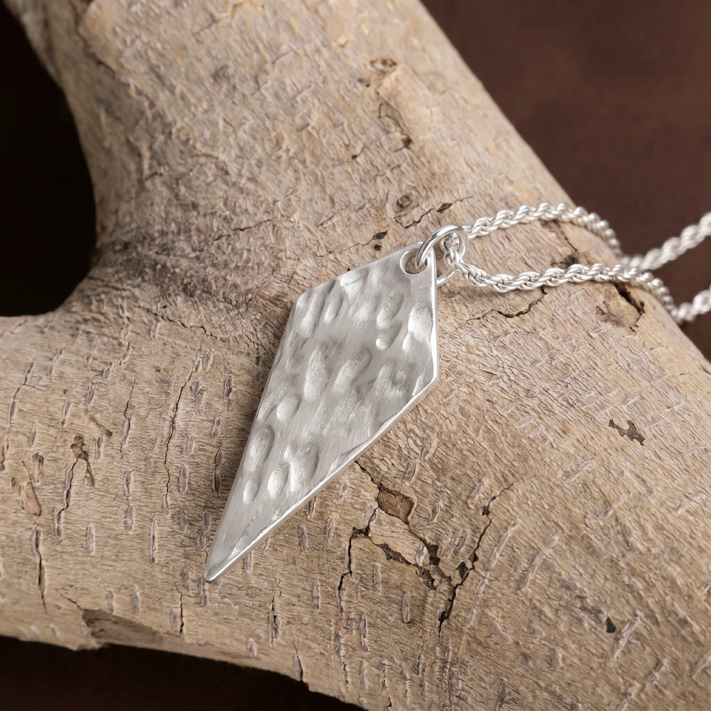 925 Sterling Silver Arrowhead Pendant for Courage and Unshakable Focus