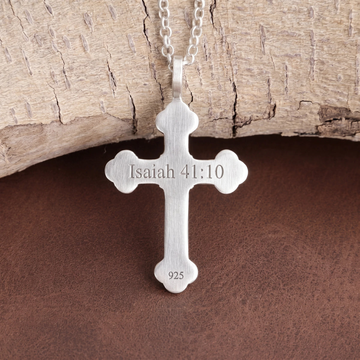 925 Sterling Silver Engravable Celtic Cross Pendant Honoring Eternal Holy Trinity Grace