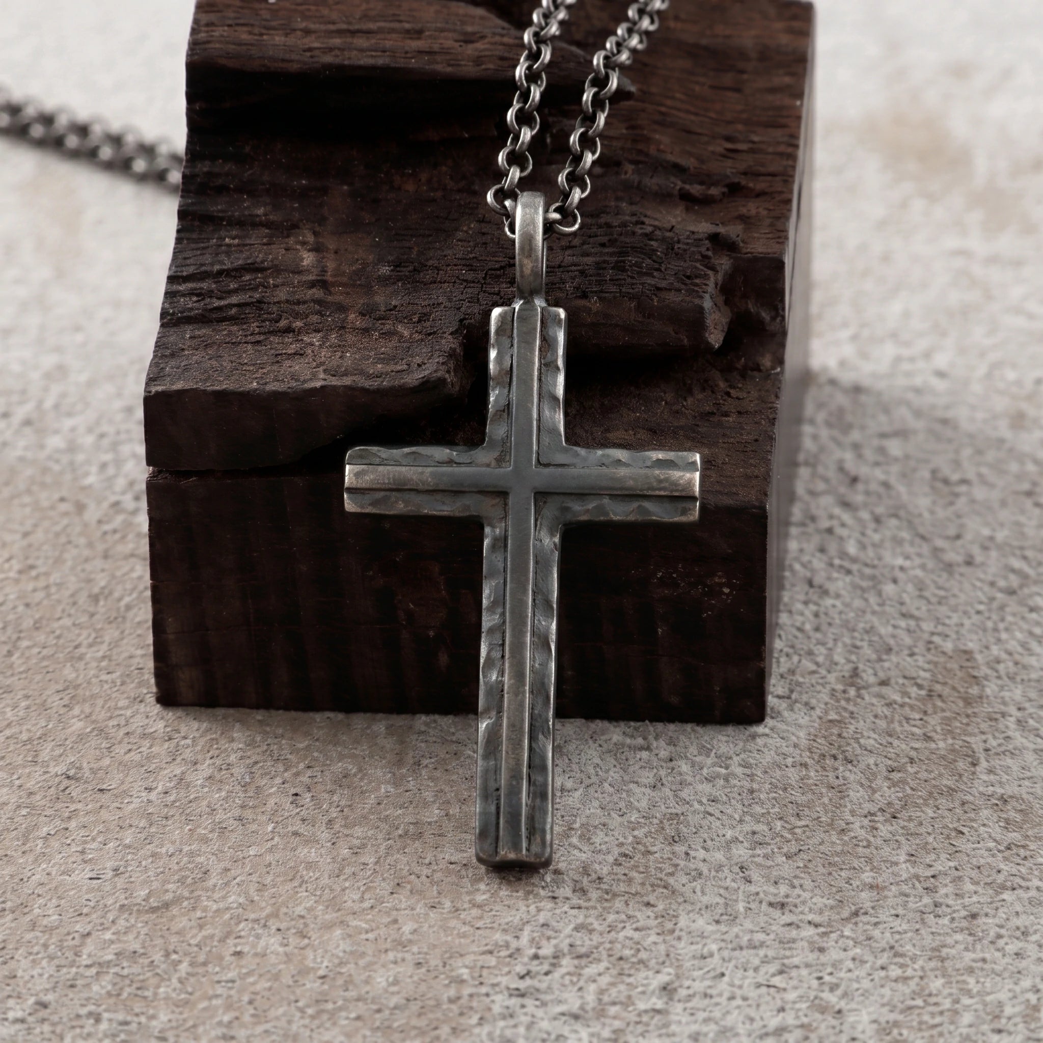 925 Sterling Silver Custom Engravable Holy Cross Faith Pendant Necklace