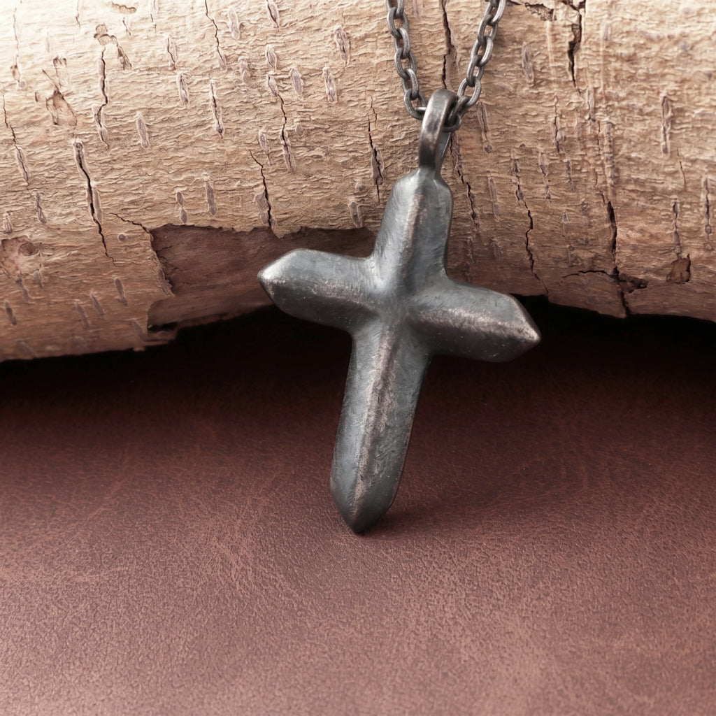 925 Sterling Silver Radiant Starburst Cross Pendant for Divine Light and Holy Grace