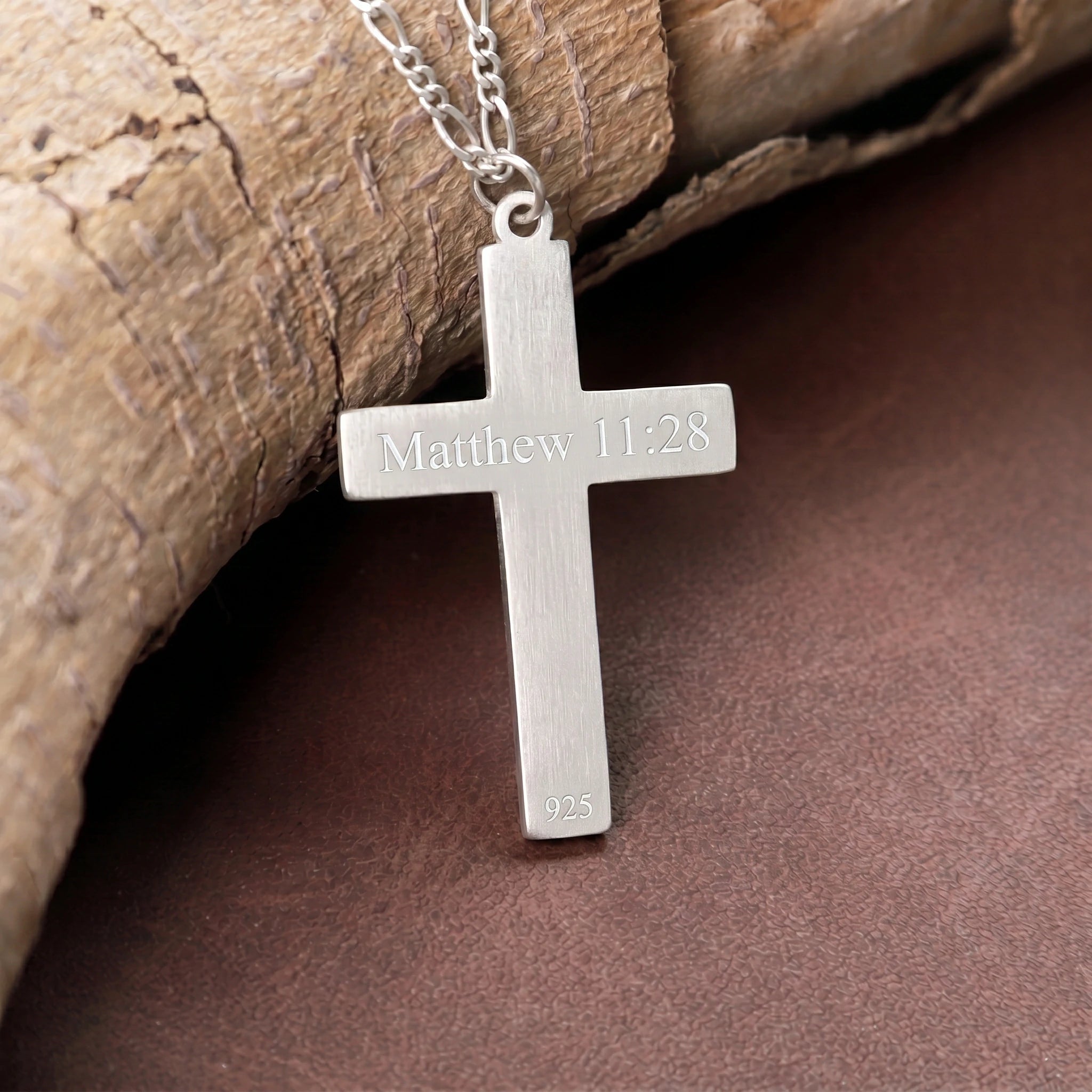 925 Sterling Silver Celtic Trinity Cross Durable Engravable Pendant Faith Gift