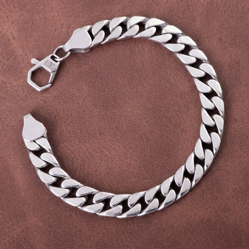 925 Sterling Silver Curb Cuban Link Bracelet Delivering Bold Edge And Timeless Power