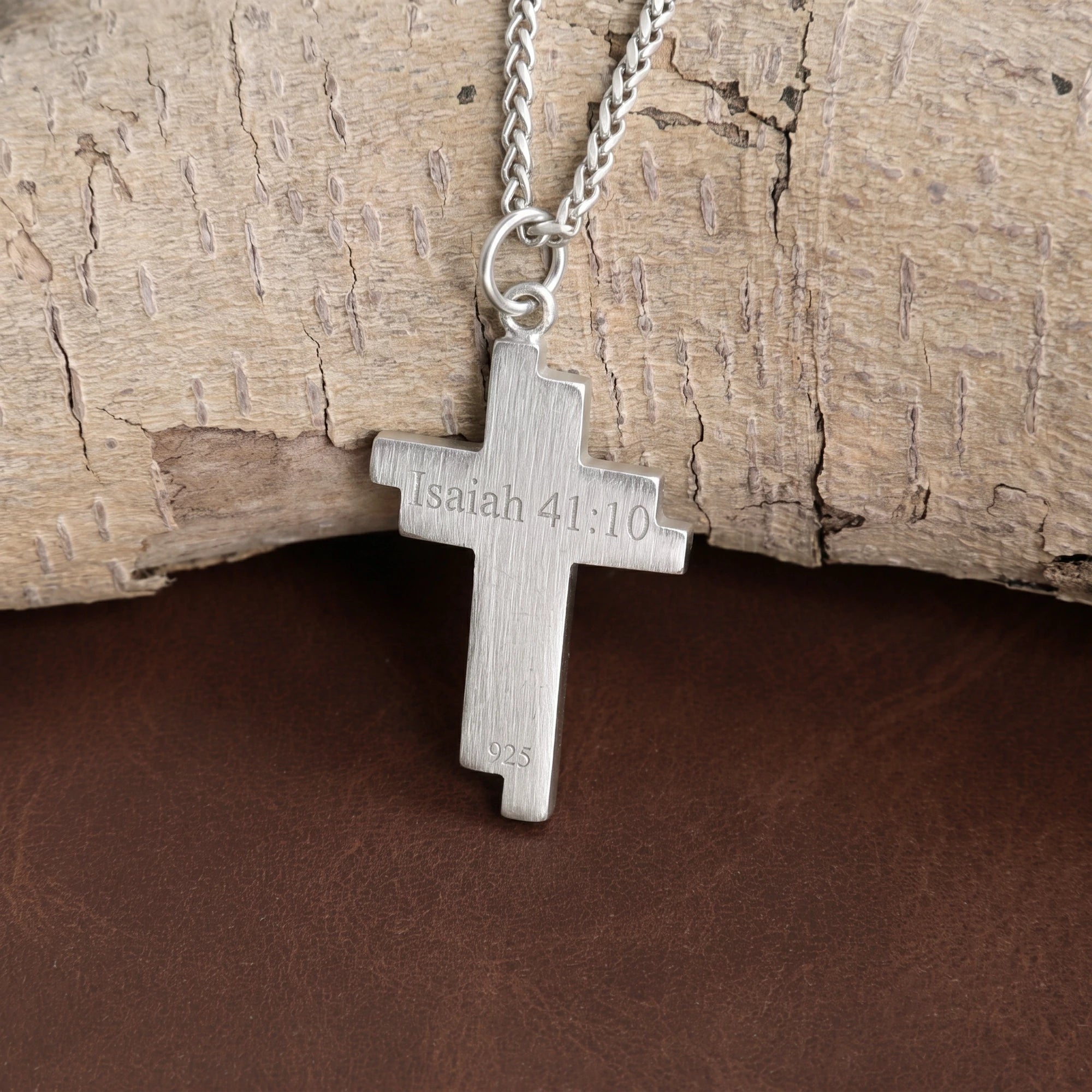 Custom 925 Sterling Silver Layered Cross Pendant for Spiritual Fortitude & Divine Light