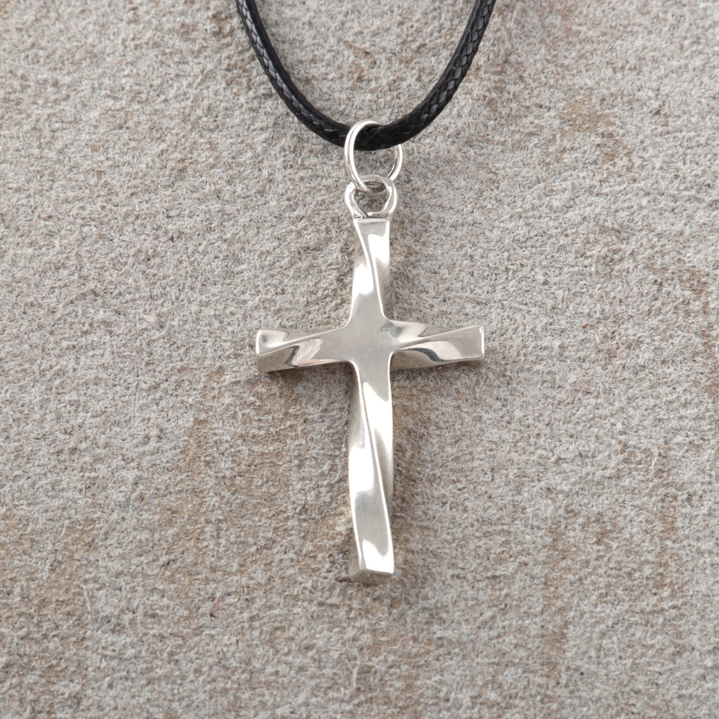 925 Sterling Silver Infinite Mobius Holy Cross Durable Faith Pendant Necklace