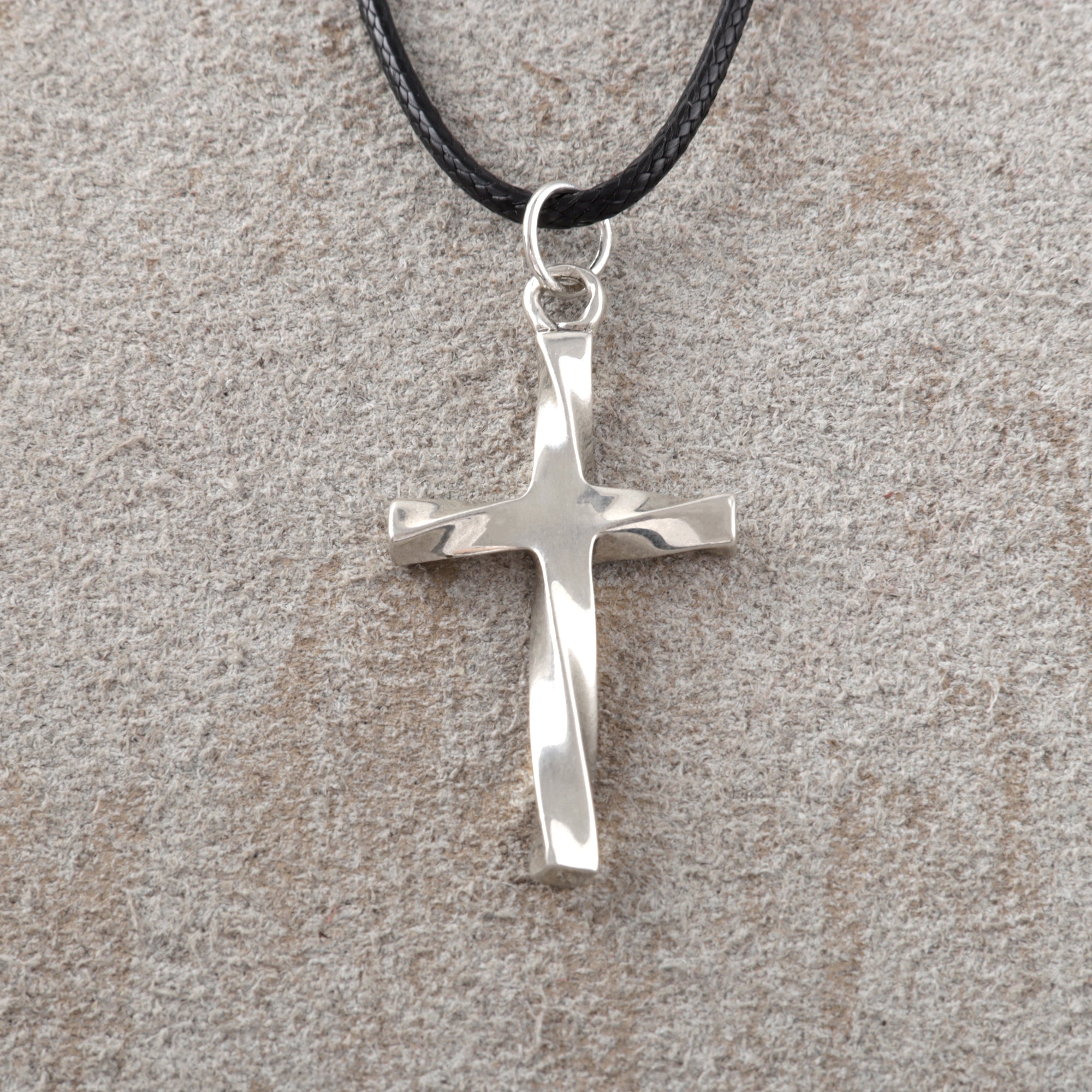 925 Sterling Silver Infinite Mobius Holy Cross Durable Faith Pendant Necklace