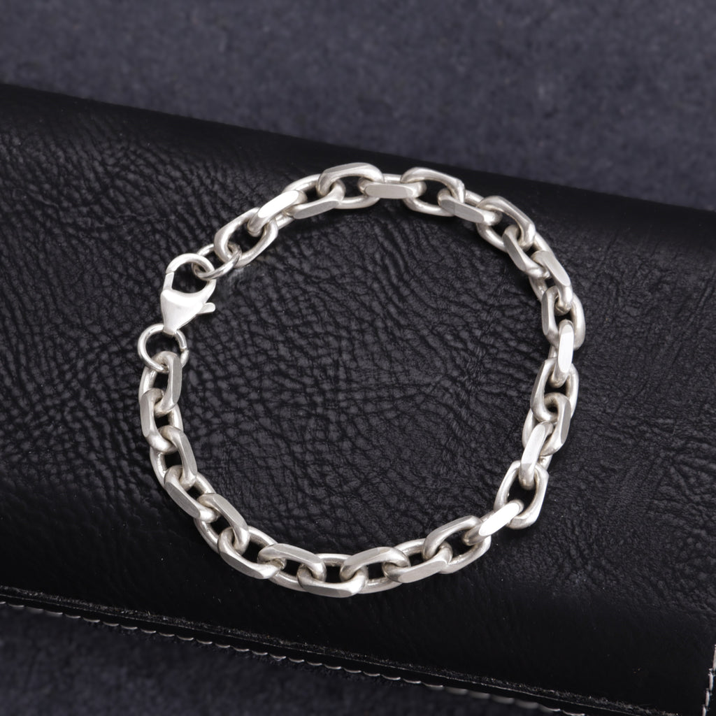925 Silver Cable Chain Anklet | Unisex Summer Vacation Gift