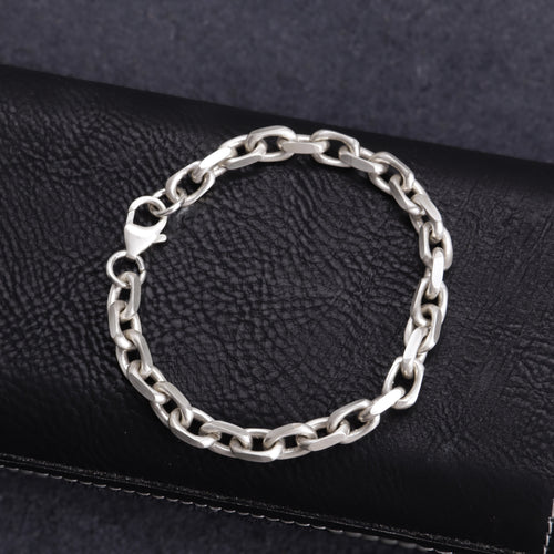 925 Silver Cable Chain Anklet | Unisex Summer Vacation Gift