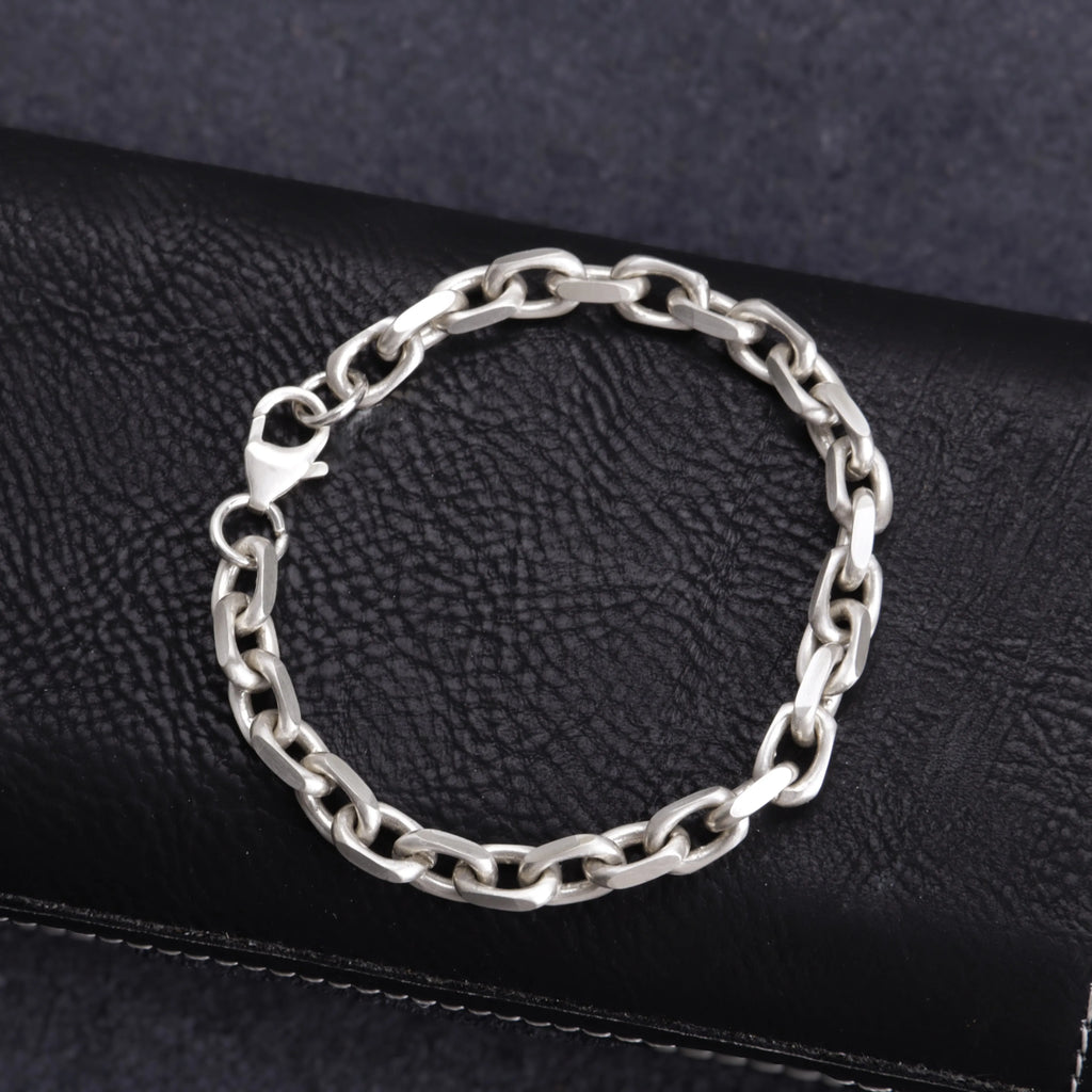 925 Sterling Silver Cable Chain Anklet | Unisex Summer Vacation Gift