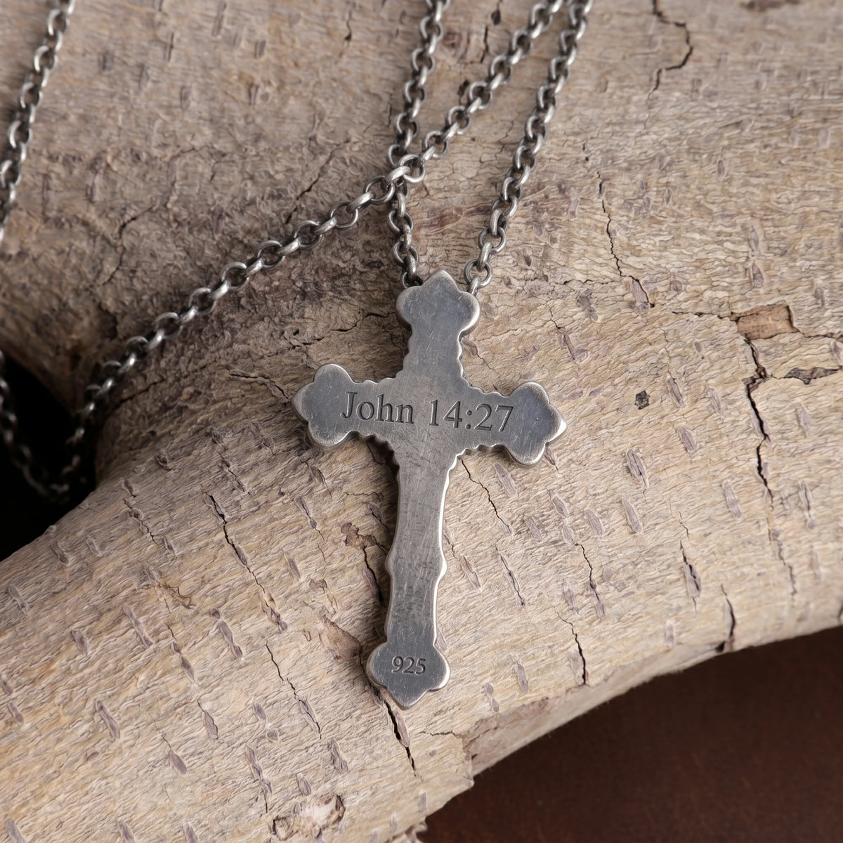 Custom 925 Sterling Silver Baroque Cross Pendant Enfolding Your Soul In Heavenly Grace