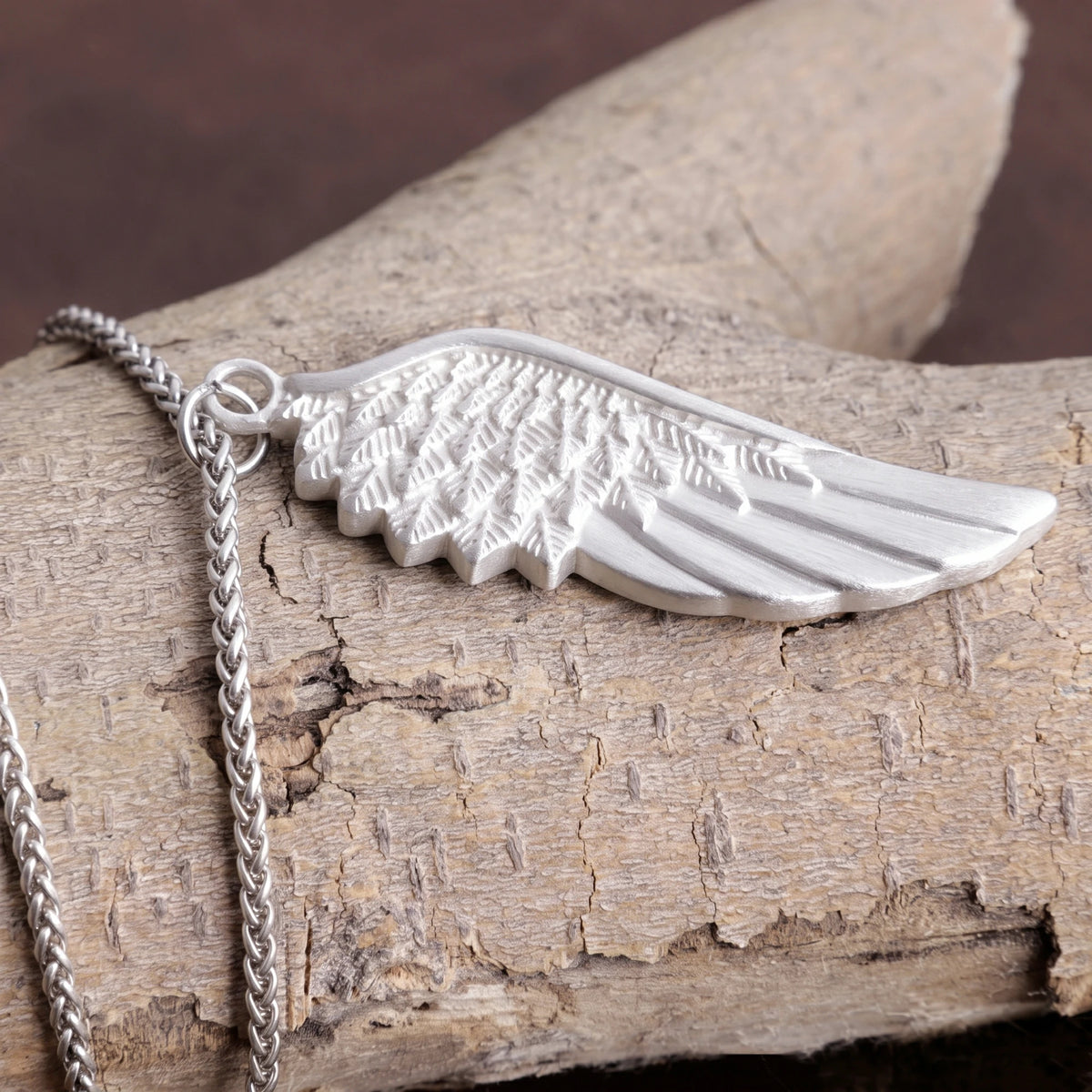 Custom 925 Sterling Silver Angel Wing Pendant Bringing Guardian Protection And Freedom