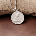 925 Sterling Silver Jesus & Virgin Mary Medal for Divine Blessing & Protection