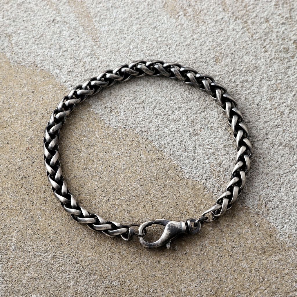 Classic Chopin Chain Bracelet, Solid 925 Sterling Silver Minimalist Wristband