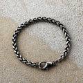 Classic Chopin Chain Bracelet, Solid 925 Sterling Silver Minimalist Wristband