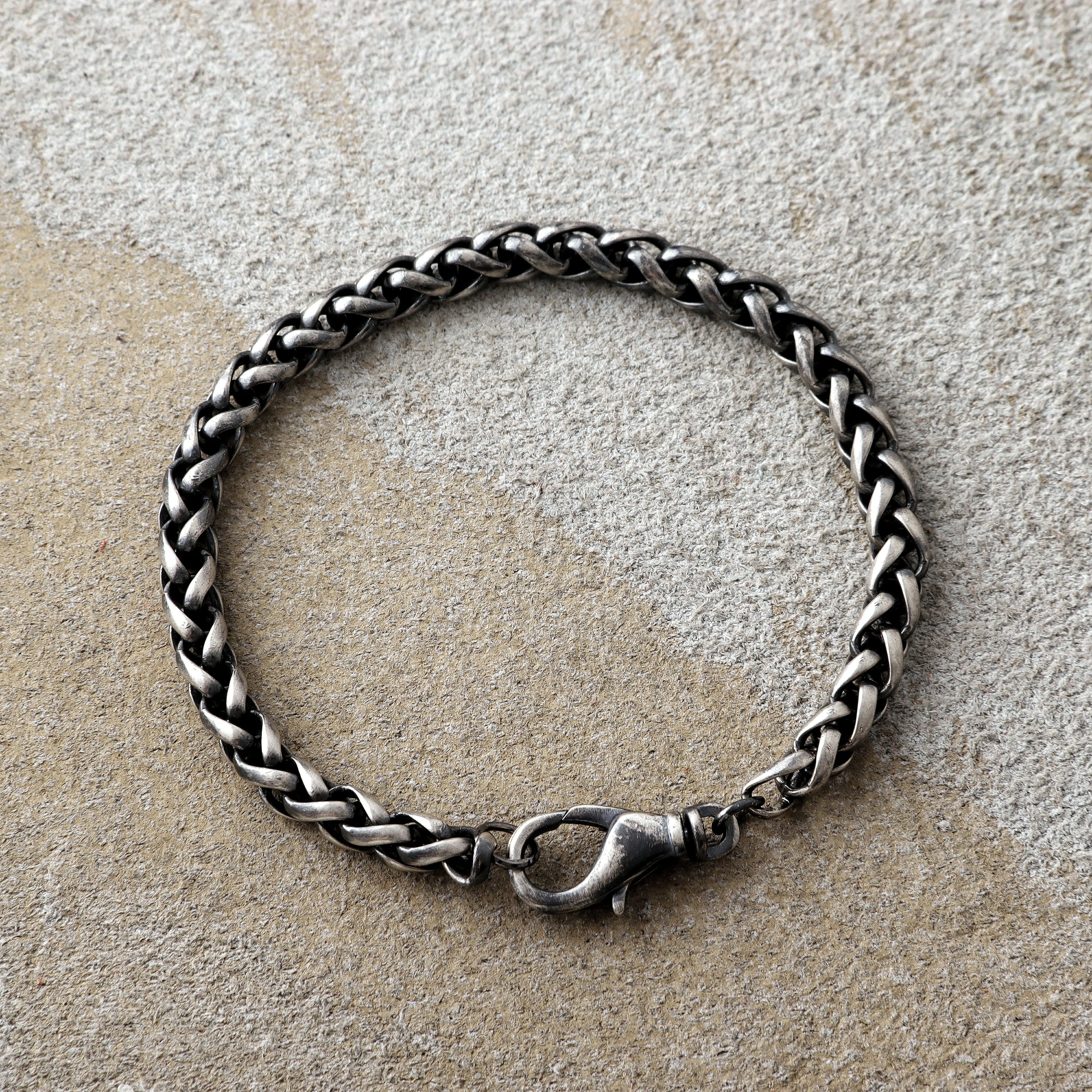 Classic Chopin Chain Bracelet, Solid 925 Sterling Silver Minimalist Wristband