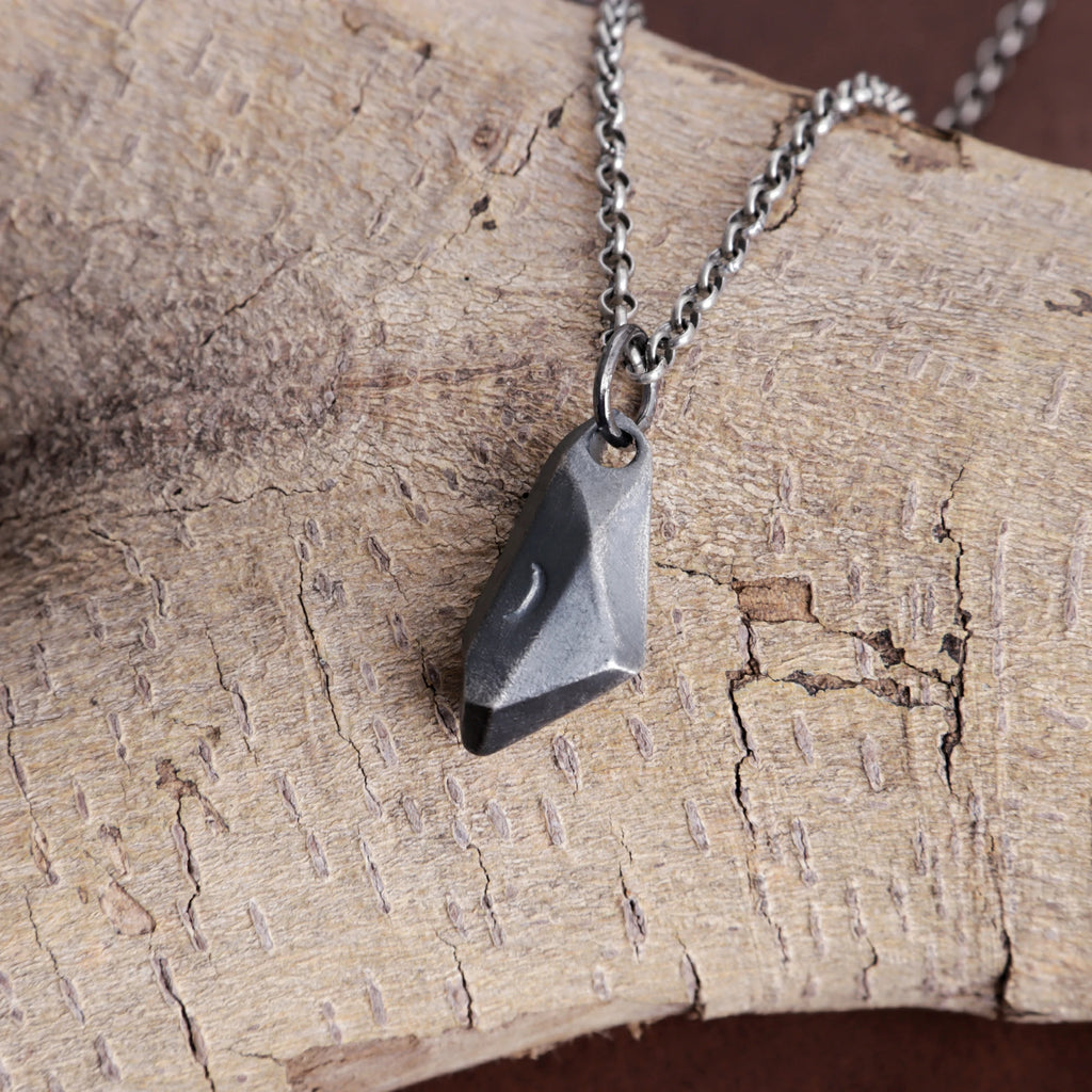 925 Sterling Silver Crescent Moon Wishing Stone Pendant Bringing Mystical Magic And Hope