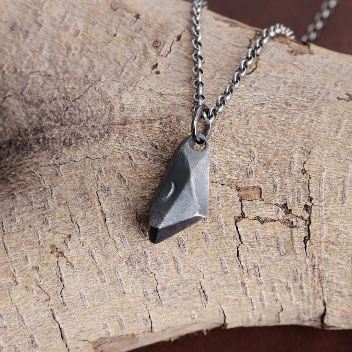 925 Sterling Silver Crescent Moon Wishing Stone Pendant Bringing Mystical Magic And Hope
