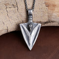 925 Sterling Silver Wolf Arrowhead Pendant Embodiment Of Wild Instinct And Fierce Focus